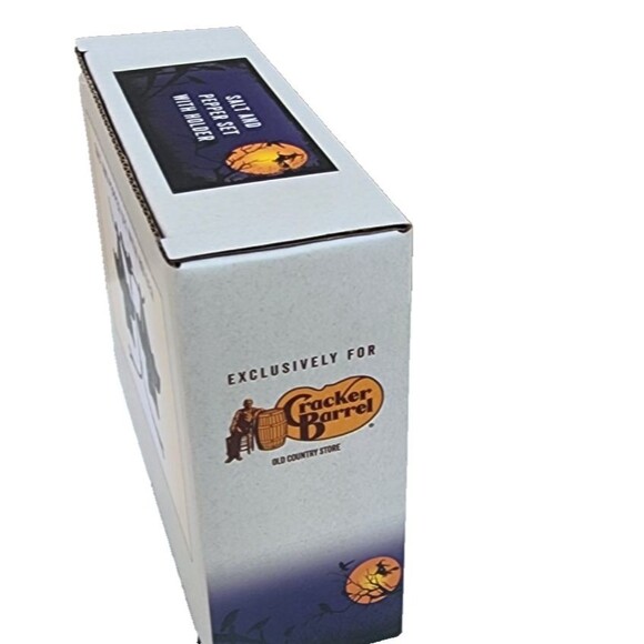 Cracker Barrel Halloween Hanging Bat Salt & Pepper Shaker 3pc Set Collectible - Picture 5 of 7